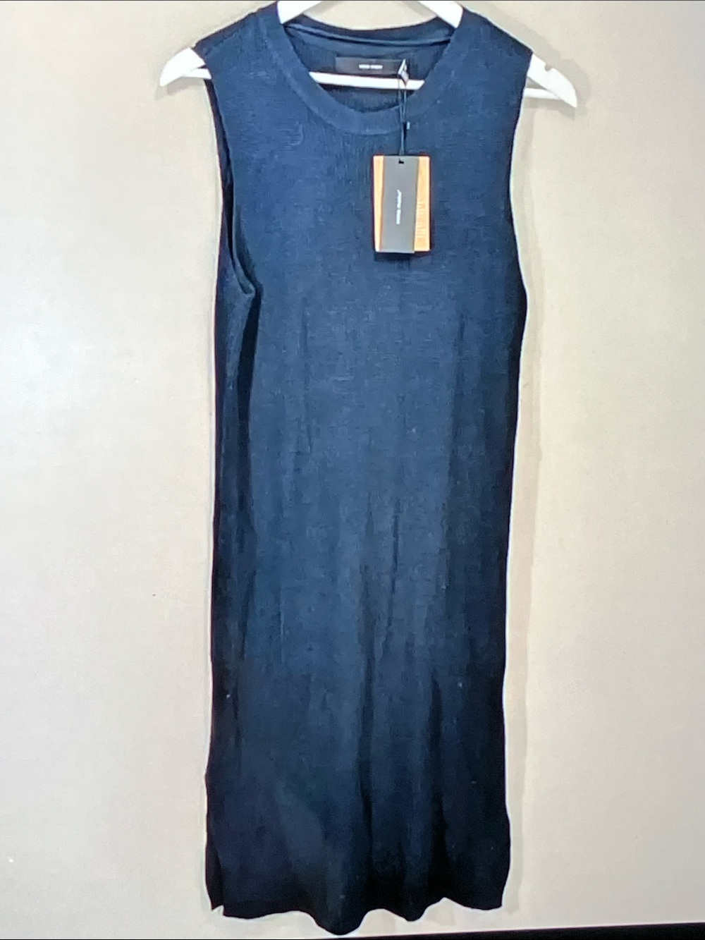 Vero Moda Sleeveless Navy Knit Mini Dress